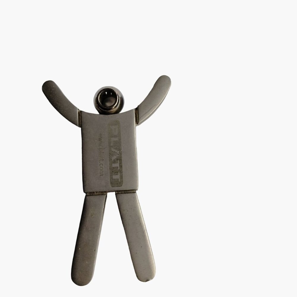 Platt Metal Keychain Figure Pendant I am the key to Customer Service Craft